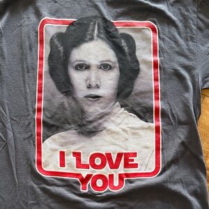 Princess Leia I Love You Star Wars T-Shirt